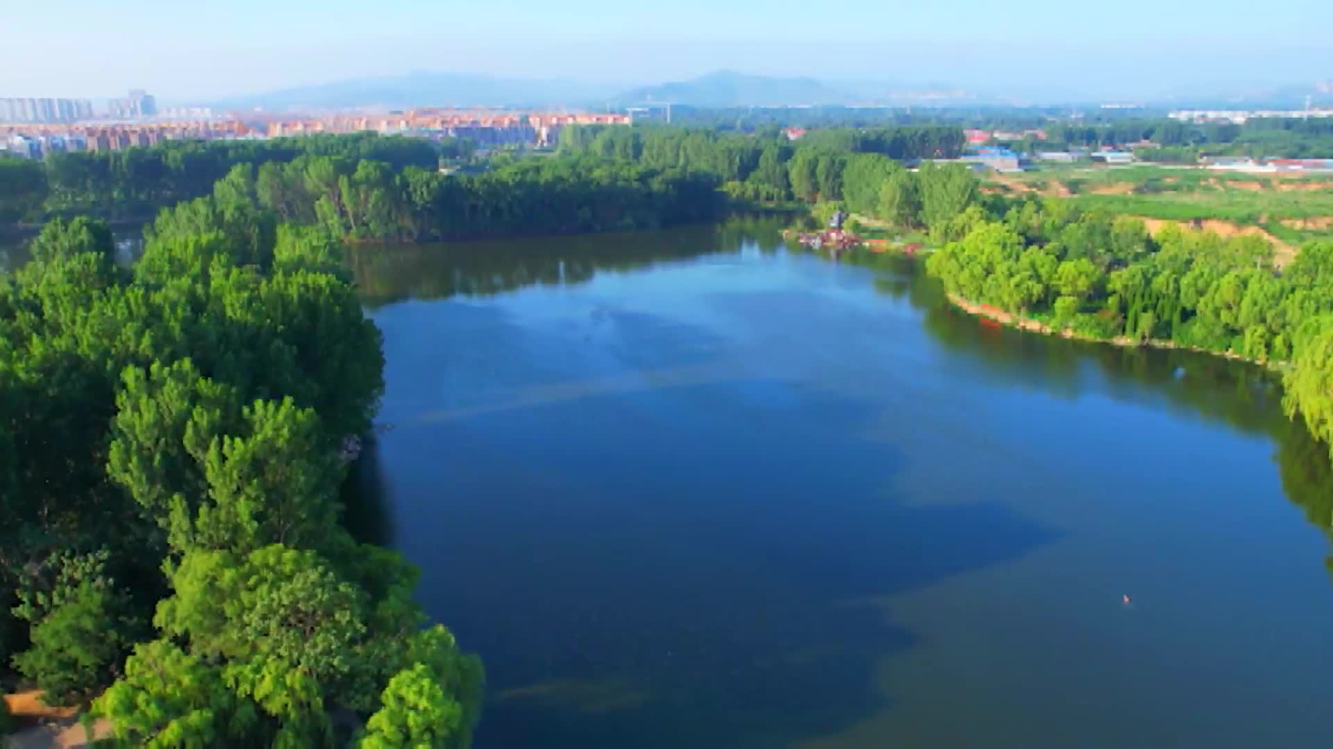 青州山青青水盈盈夏日河湖好风景