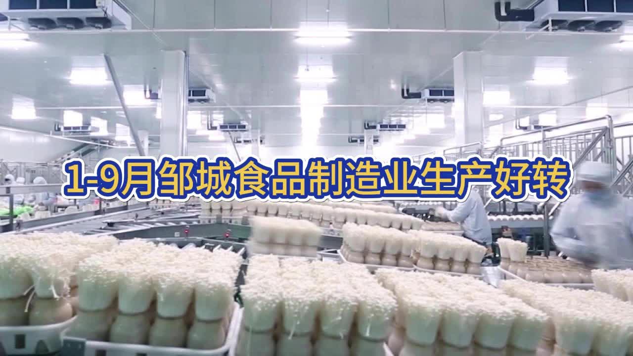 【邹视频·新闻】37秒 | 1-9月份邹城食品制造业生产好转