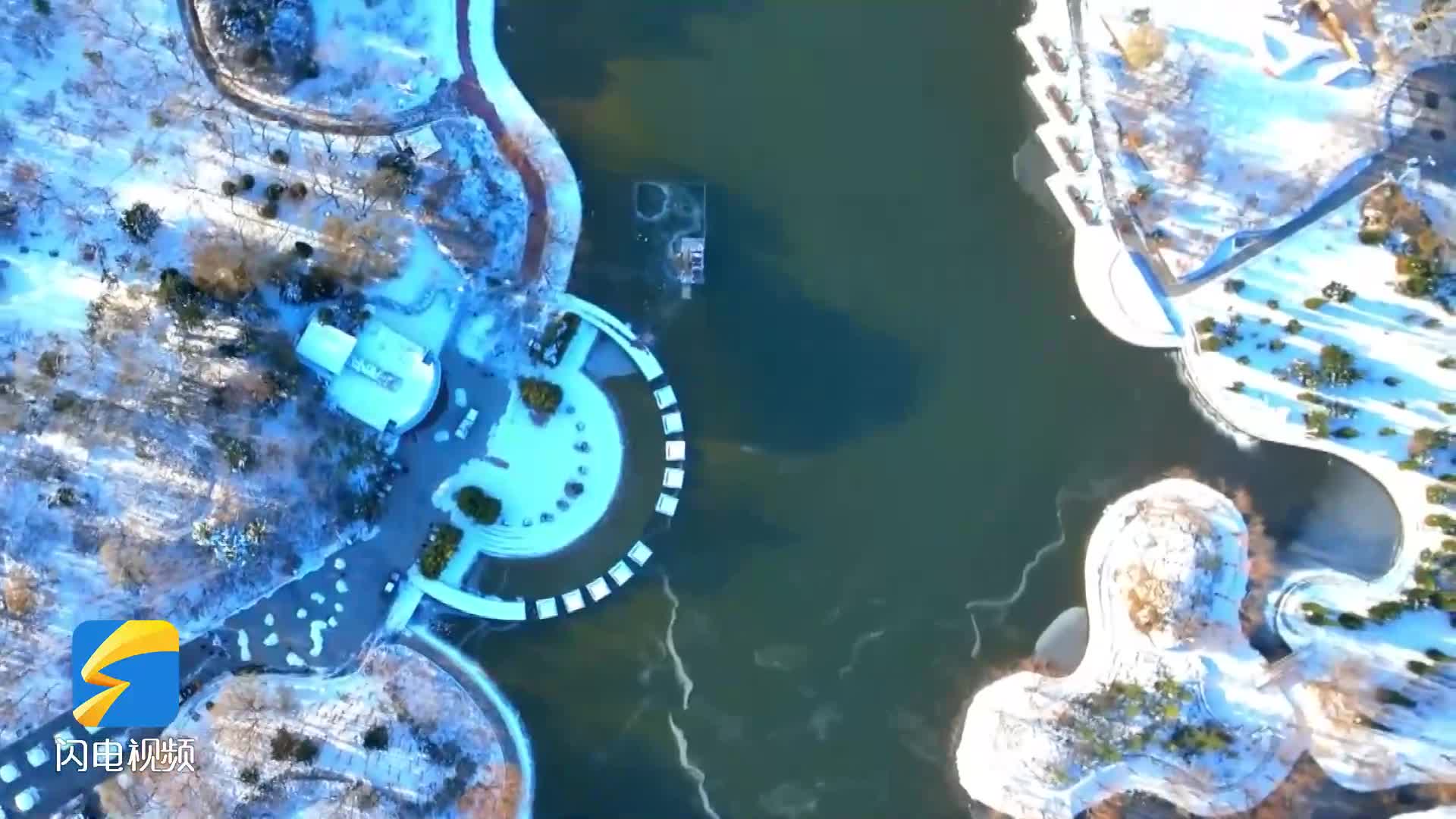 航拍下的濱州 記錄雪后美景