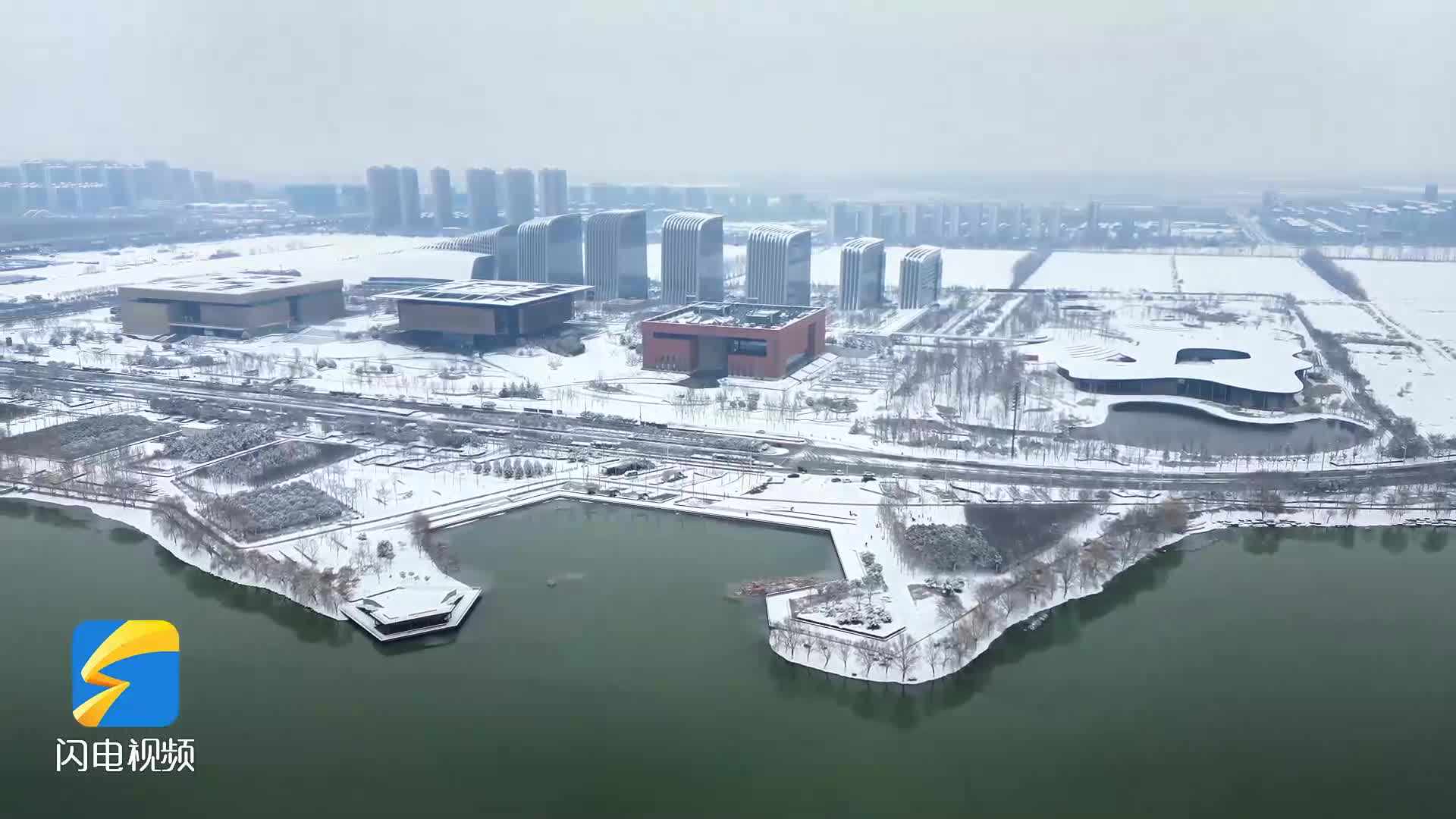 济宁市2024年第一场雪来啦