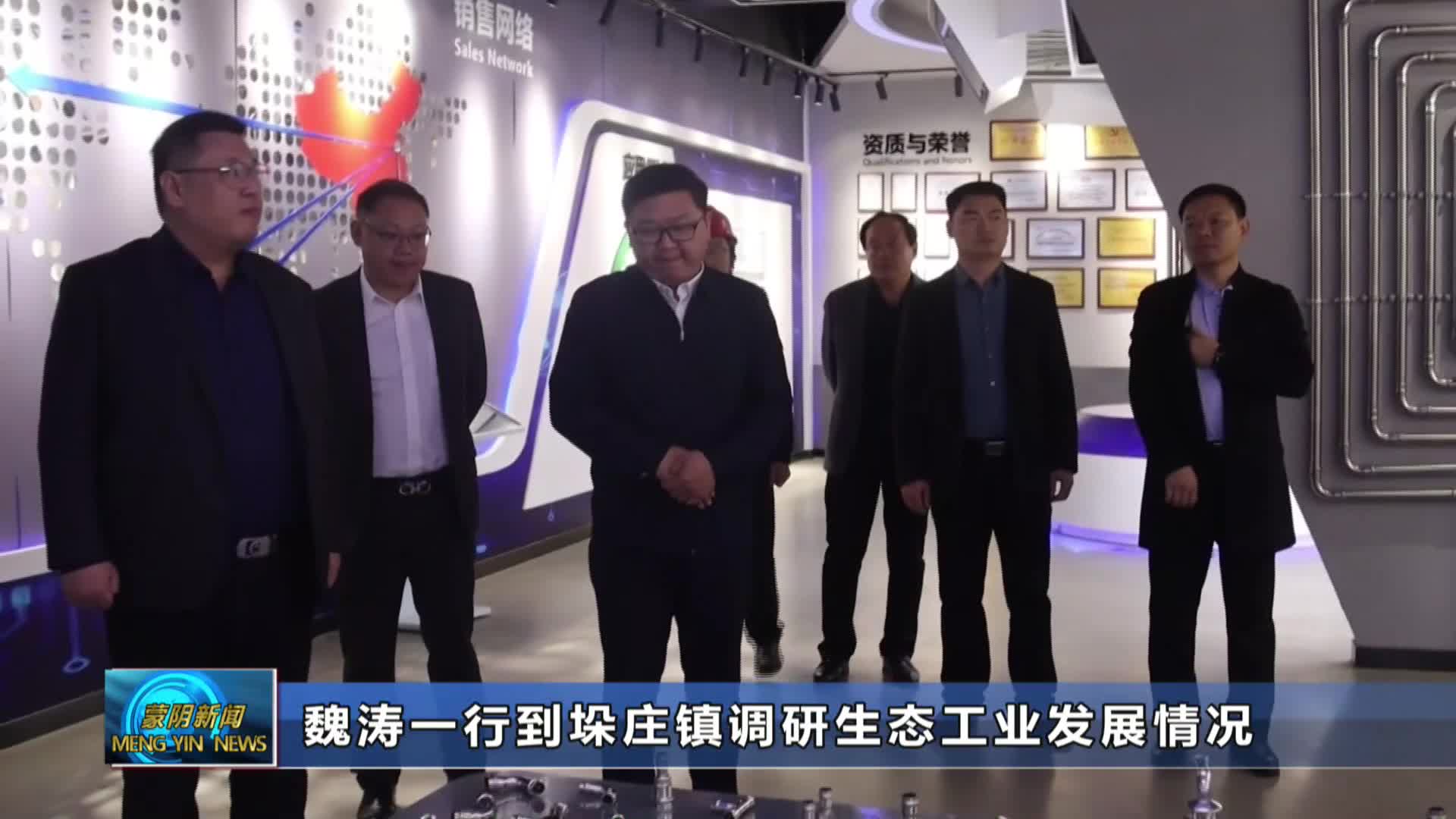 魏涛一行到垛庄镇调研生态工业发展情况