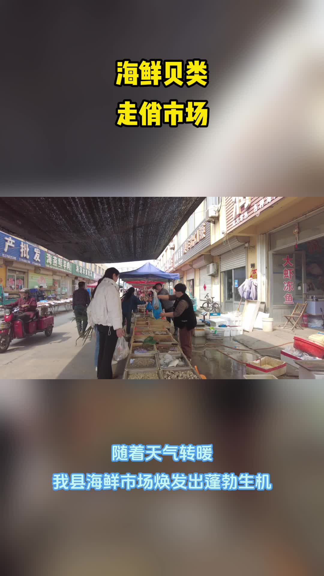 利津海鲜走俏市场