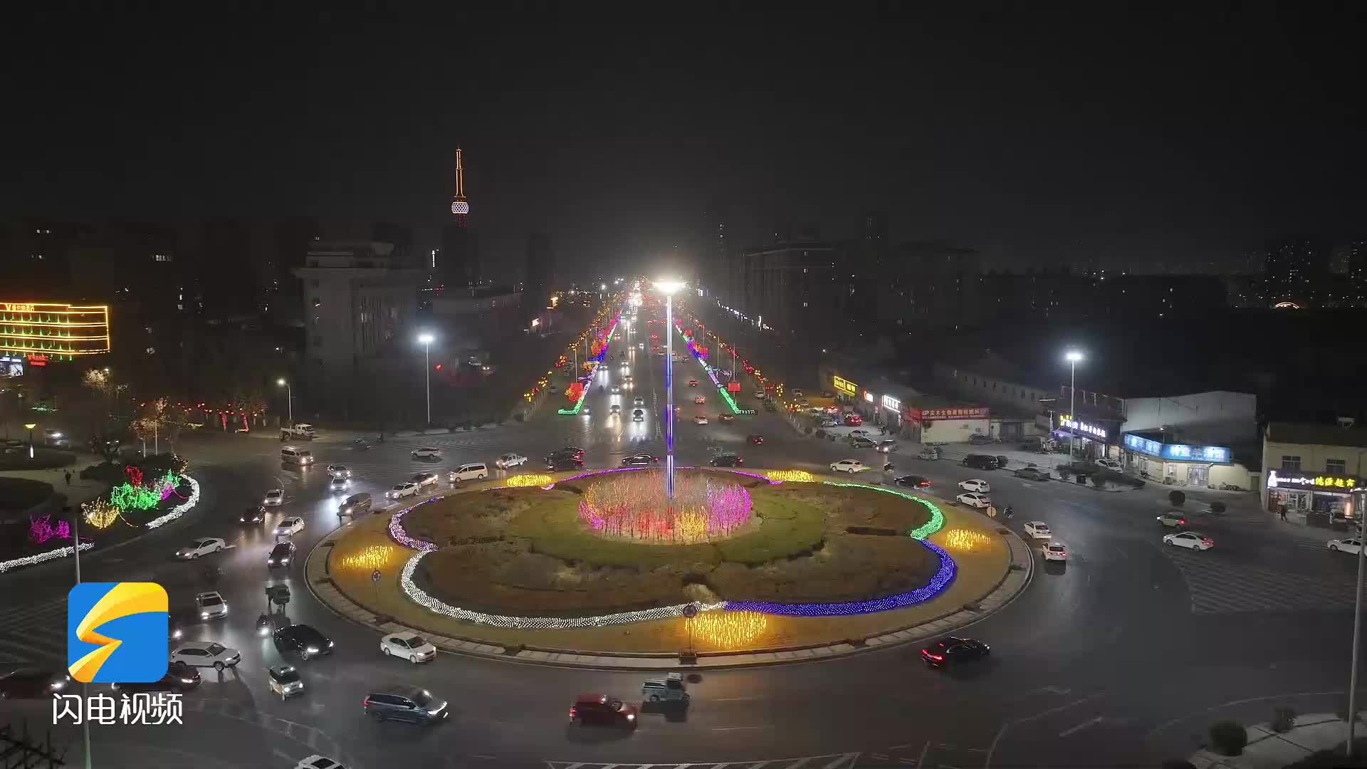 陽信：流光溢彩慶新年 城市夜景美如畫
