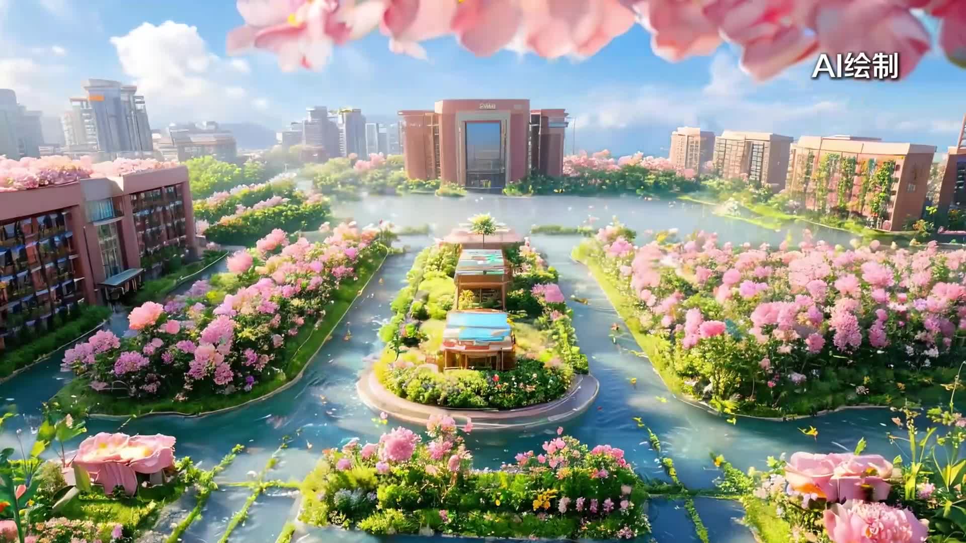 AI视角下的临沂科技职业学院  如诗如画