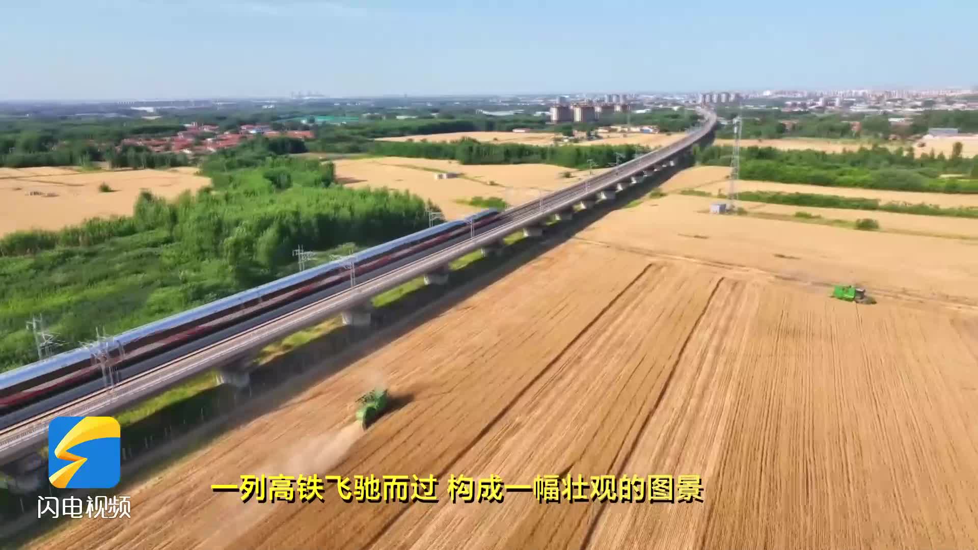 鄒平：高鐵穿麥浪 沃野繪豐景