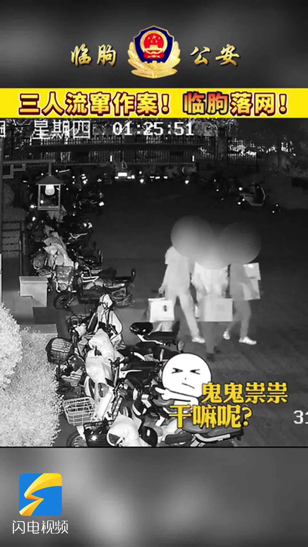 外地盗窃团伙流窜至潍坊临朐 出手即被抓！
