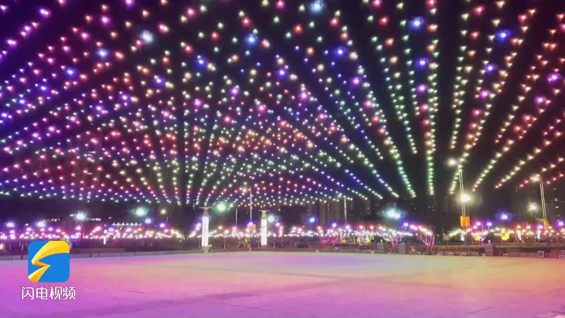 2000架无人机点亮梨乡夜空 阳信梨花会演绎科技与民俗视觉盛宴