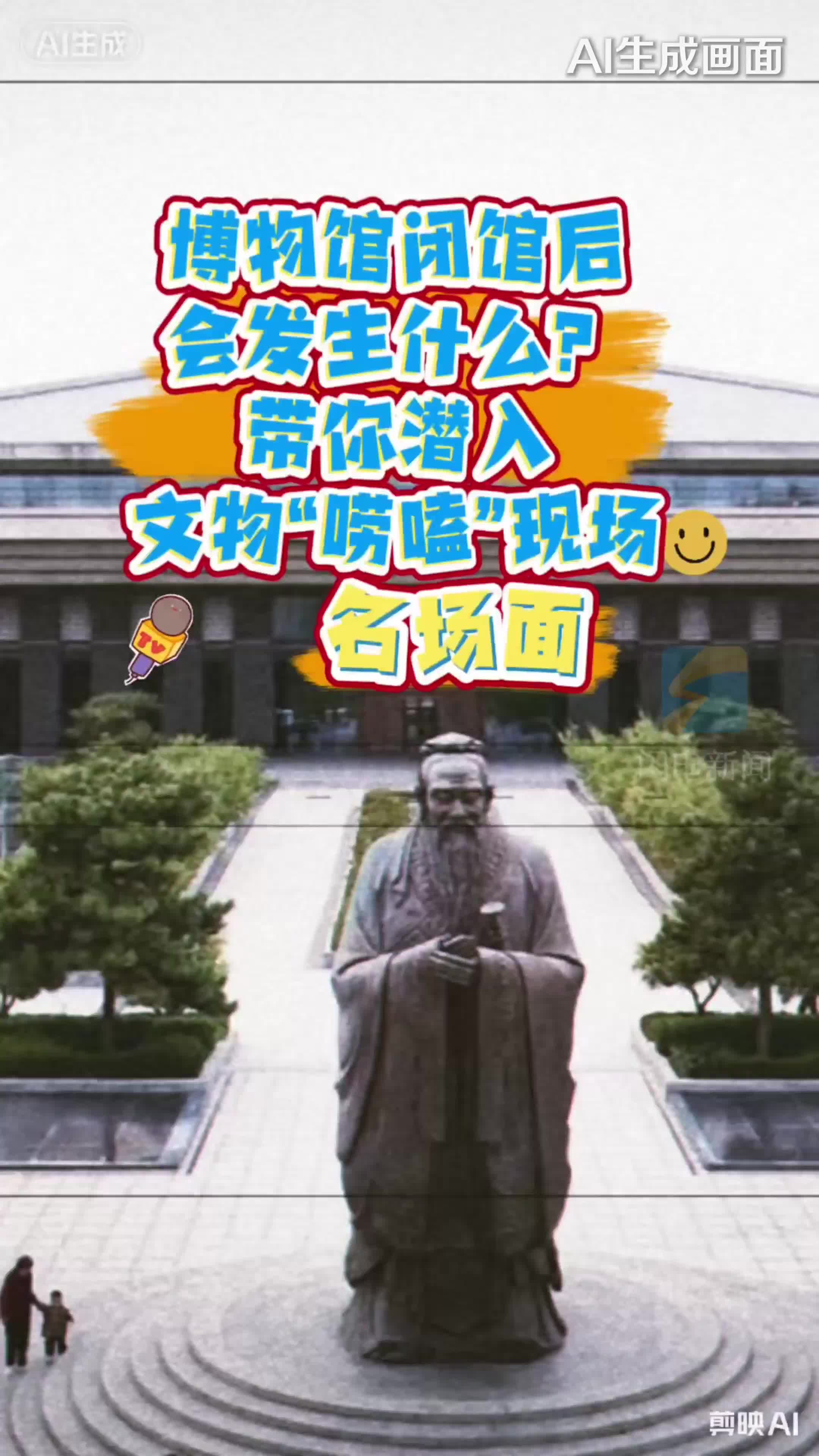 孔子博物馆闭馆后会发生什么？带你潜入文物“唠嗑”现场名场面