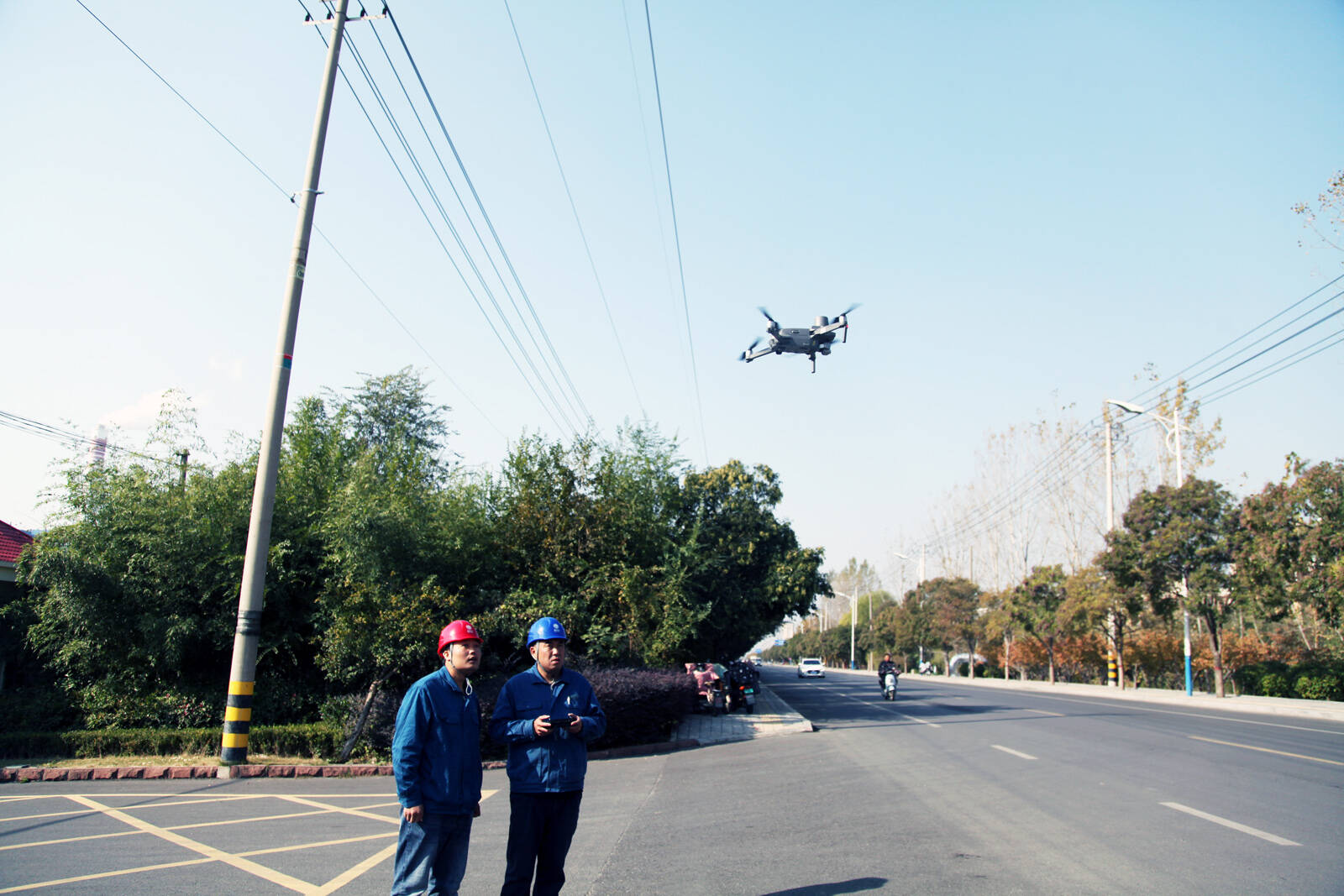 台儿庄供电开展无人机自主巡检为冬季安全供电保驾护航