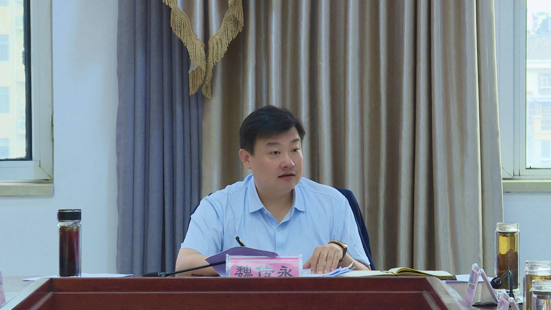 单县县委副书记县长魏传永主持召开第17次县长办公会