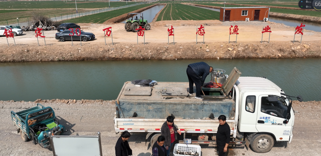 东平县老湖镇水上春耕忙生态渔业兴
