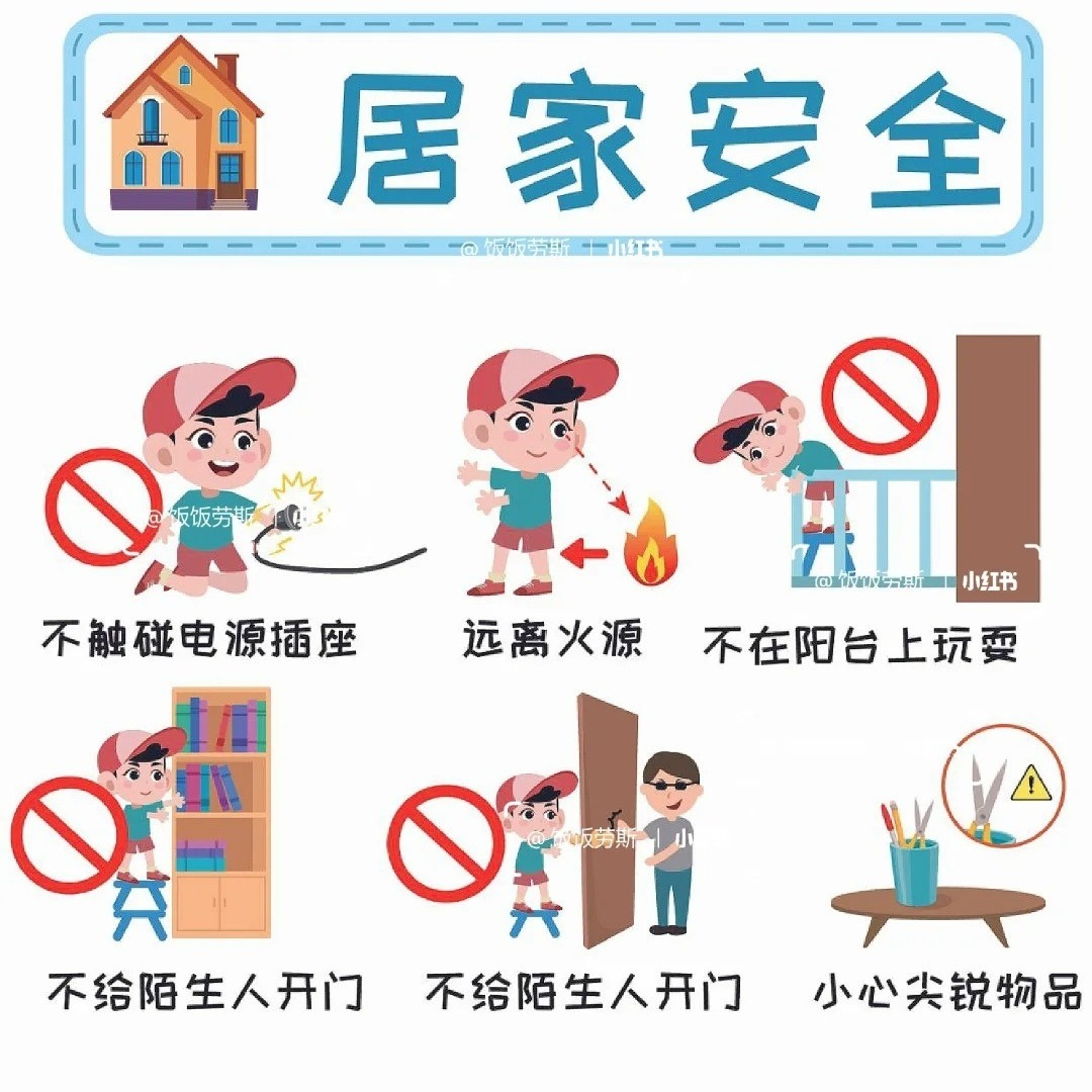 生活区居家安全主题墙面展板环境创设素材_1_饭饭劳斯_来自小红书网页版.jpg