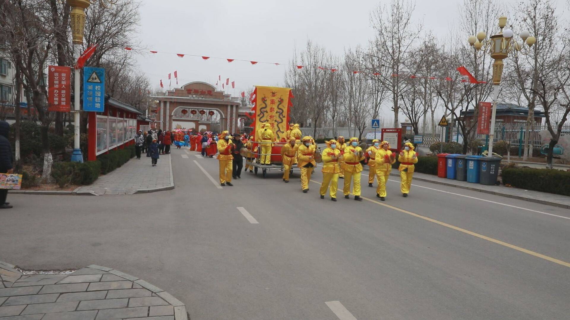 淄博市淄川区罗村镇开展民俗扮玩活动