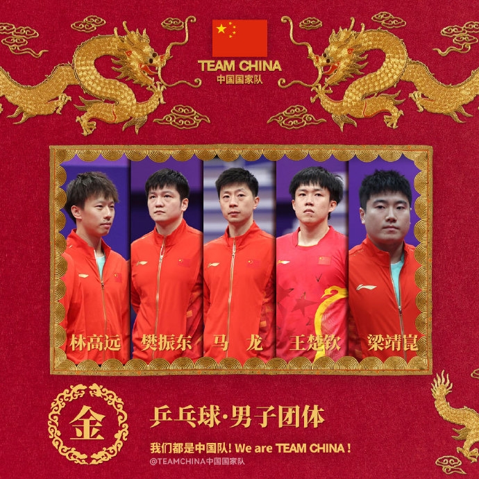 图片来源：TEAM CHINA 官方微博