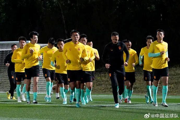 国足备战亚洲杯 图片来源：中国足球队