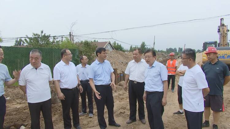 新泰市领导带队督导检查全市防汛工作