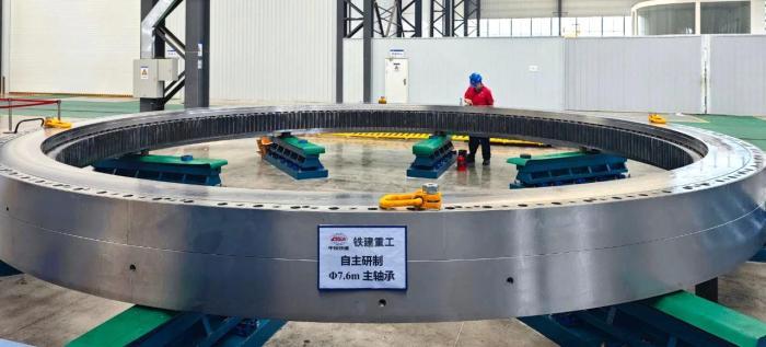 7.6米超大直徑主軸承長沙下線 為16米級盾構機提供“心臟”