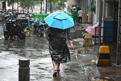 暴雨袭穗 1小时降雨超55毫米