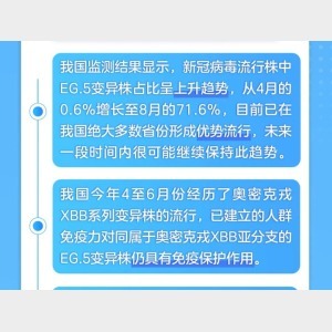 新華視點｜新冠病毒EG.5已形成優勢流行 怎樣提前做好秋冬疫情應對？