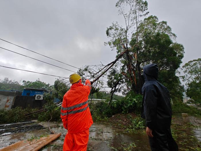 台风“苏拉”直击珠海 对澳供电丝毫不受影响