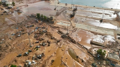 利比亚洪灾已致超1.1万人遇难 德尔纳市四分之一被冲毁