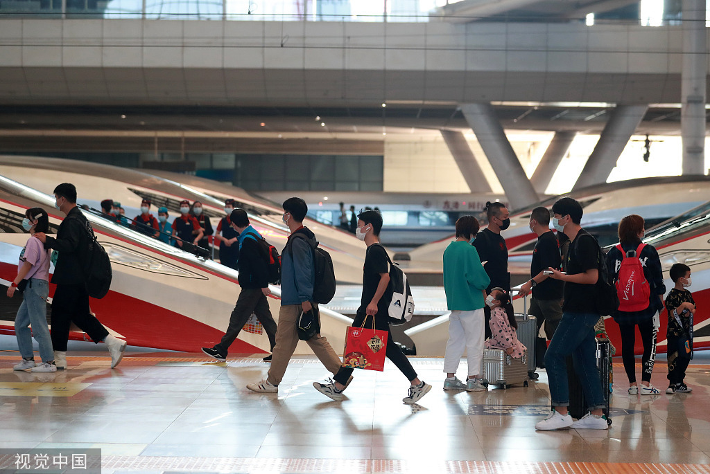 全國鐵路中秋國慶黃金周已累計發送旅客1.14億人次