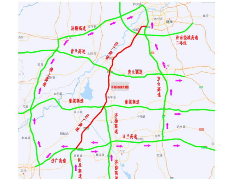 12月26日起，济广高速公路改扩建工程济南段济南方向禁止通行