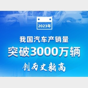 新华社权威快报丨2023年我国汽车产销量突破3000万辆