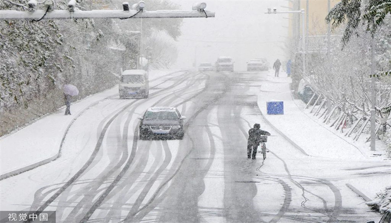 山東發布暴雪黃色和道路結冰橙色預警