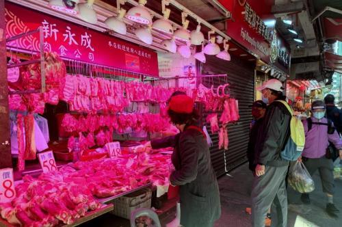 3月29日农产品批发市场猪肉均价比昨日上升0.2%
