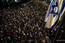 以色列民众大规模示威 停火谈判在开罗继续