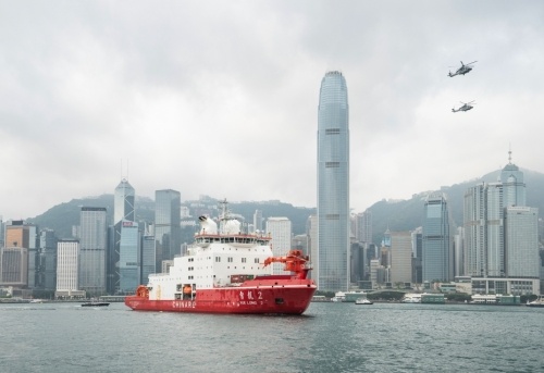 首艘国产极地科考破冰船“雪龙2”号抵达香港 展开为期5天访问