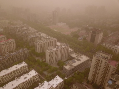 今年以来北京已发生三次较强沙尘天气