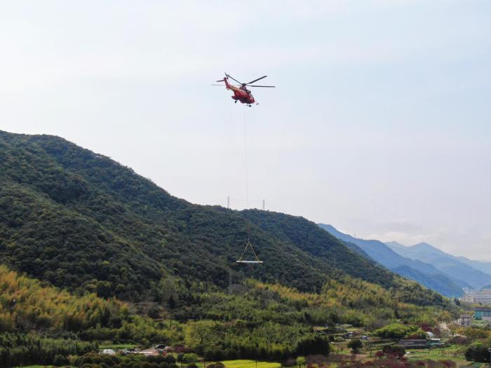 国内首个双直升机协同运送电力建设物资作业在浙实施