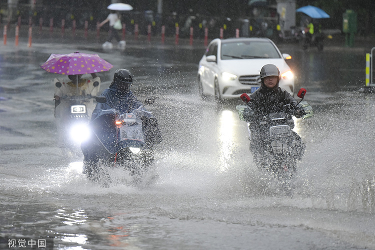 山東兩預警齊發，濟南、泰安、淄博等多地有大暴雨