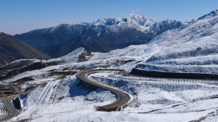 青海省大部地區迎來雨雪降溫吹風天氣