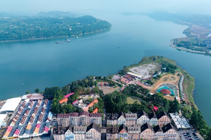 三峽庫區(qū)重慶涪陵再現(xiàn)平湖美景