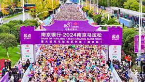 2024南京馬拉松鳴槍開賽 賈俄仁加獲男子組亞軍