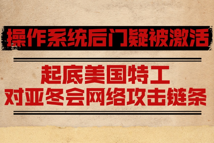 操作系统后门疑被激活，起底美国特工对亚冬会网络攻击链条