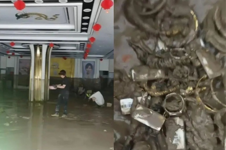 陜西一金店20公斤首飾被洪水沖走，撿到不還“刑”嗎？律師解讀→