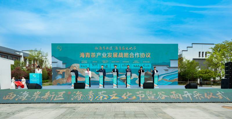 2024青岛西海岸新区海青茶文化节暨谷雨开采仪式举行