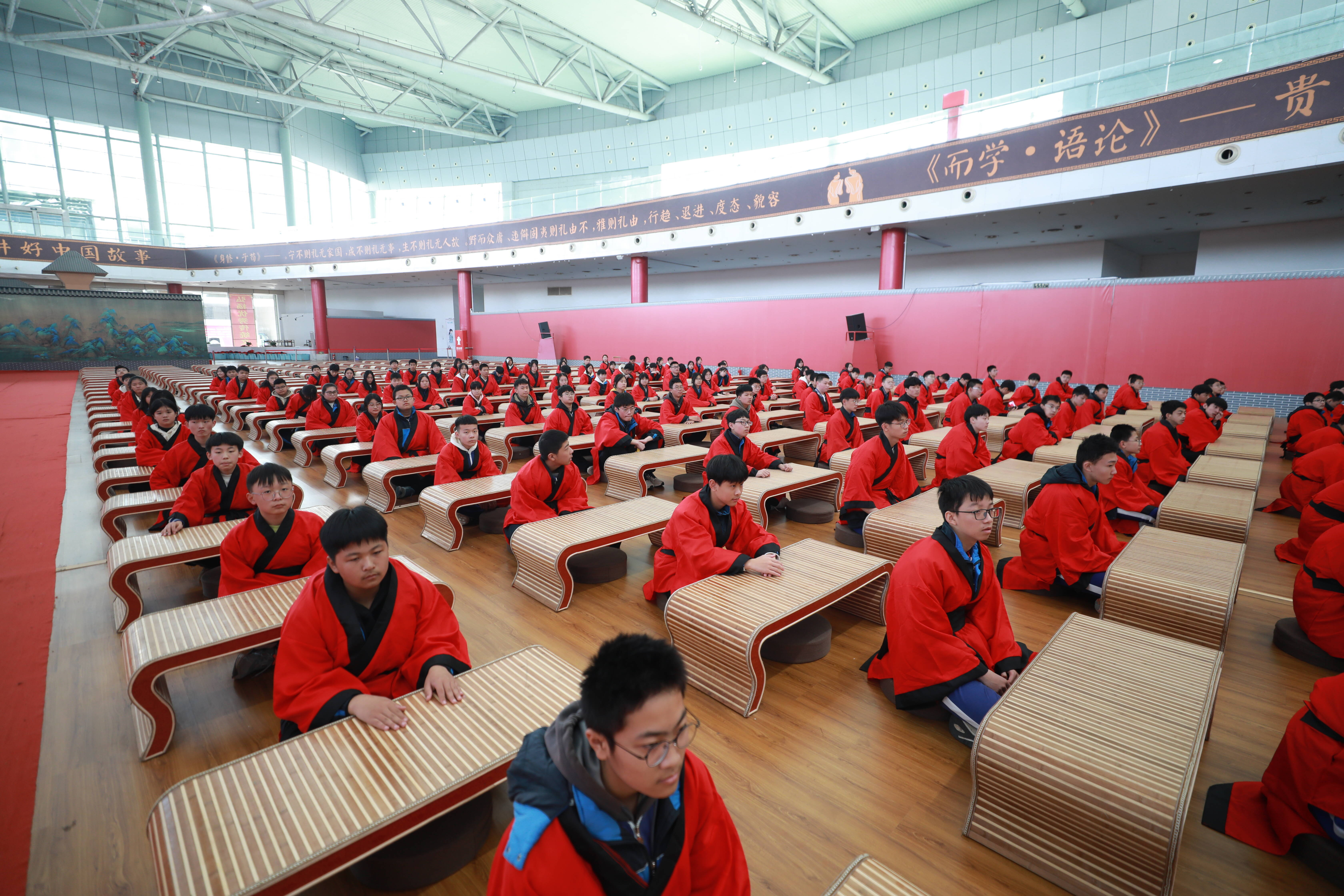 昌乐县实验中学,昌乐县首阳山中学开展以"感悟儒家文化 传承红色基因"