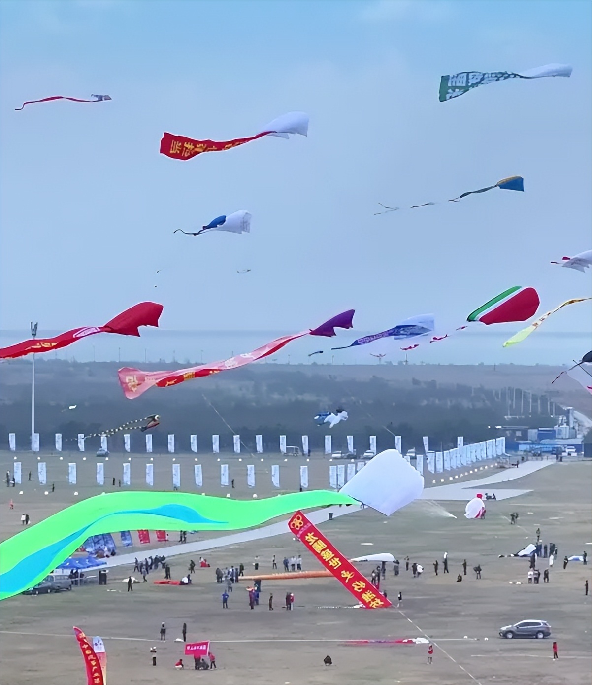 2024潍坊风筝大赛在滨海国际风筝放飞场开赛