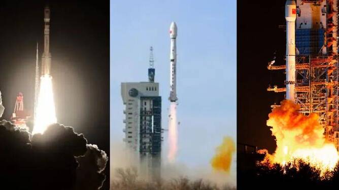 圓滿(mǎn)成功×3 長(zhǎng)征系列火箭一日三發(fā)