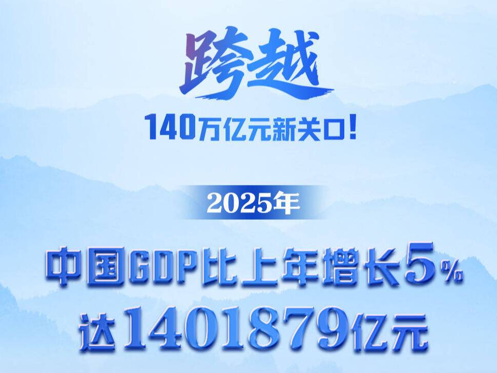增長(zhǎng)5%！2025年中國(guó)GDP跨越140萬(wàn)億元關(guān)口
