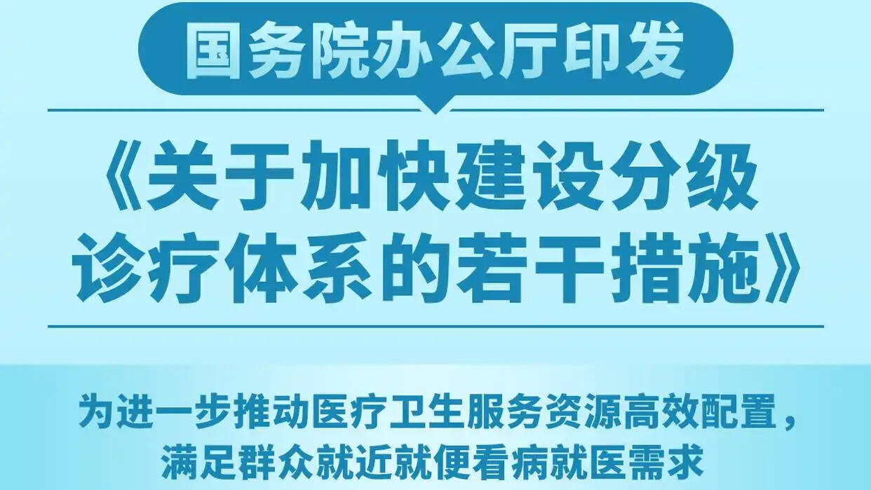 4方面13项举措 分级诊疗有了“施工图”
